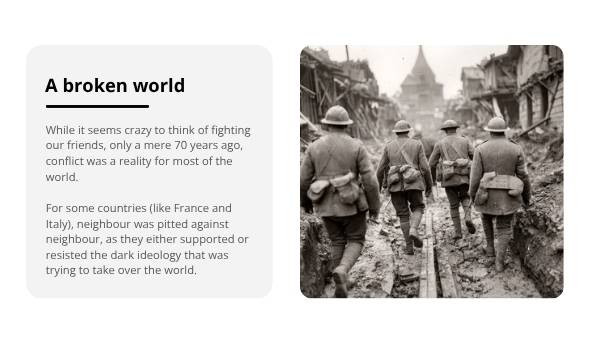 World War 2: D-Day and Prisoners of War Education Presentation — slide 4