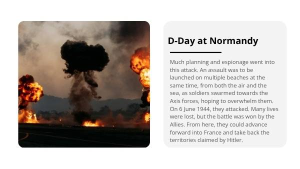World War 2: D-Day and Prisoners of War Education Presentation — slide 9
