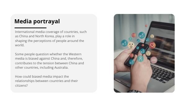 China, North Korea and the Media Education Presentation — slide 9