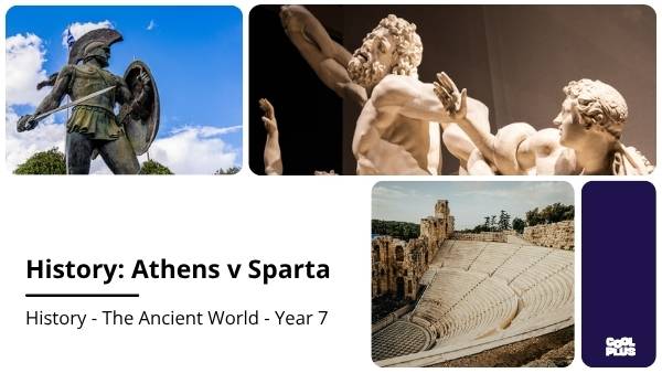 History: Athens v Sparta Education Presentation — slide 1