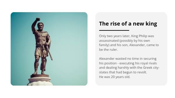 The History of Alexander the Great Education Presentation — slide 8