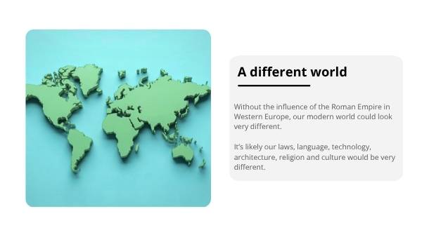 Ancient Rome's Influence on Modern Society Education Presentation — slide 12