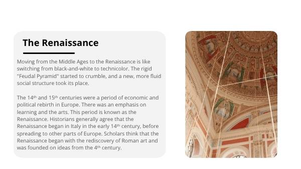 The Middle Ages to the Renaissance — slide 7
