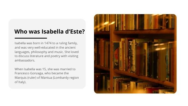 Isabella d'Este Education Presentation — slide 7