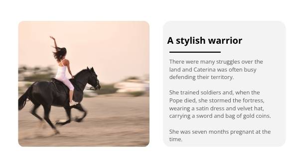 Women in History - Caterina Sforza Education Presentation — slide 10