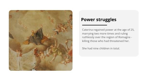 Women in History - Caterina Sforza Education Presentation — slide 12