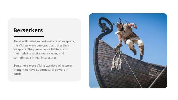 Viking Craftsmanship - Weapons Education Presentation — slide 11