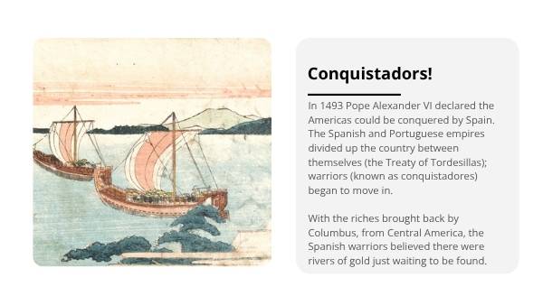 Conquistadors and the New World Education Presentation — slide 8