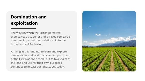 Settlers on Country Education Presentation — slide 4