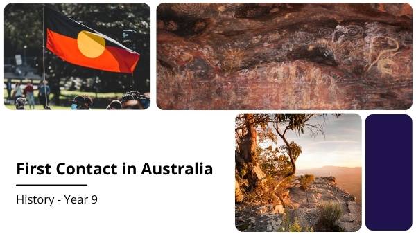 First Contact in Australia Education Presentation — slide 1