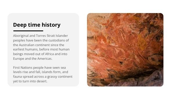 First Contact in Australia Education Presentation — slide 4
