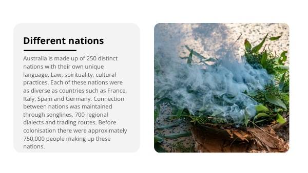 First Contact in Australia Education Presentation — slide 6