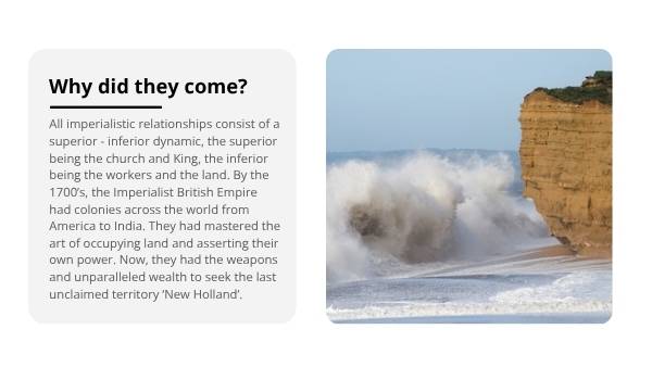 First Contact in Australia Education Presentation — slide 8