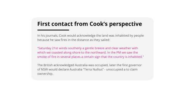 First Contact in Australia Education Presentation — slide 10