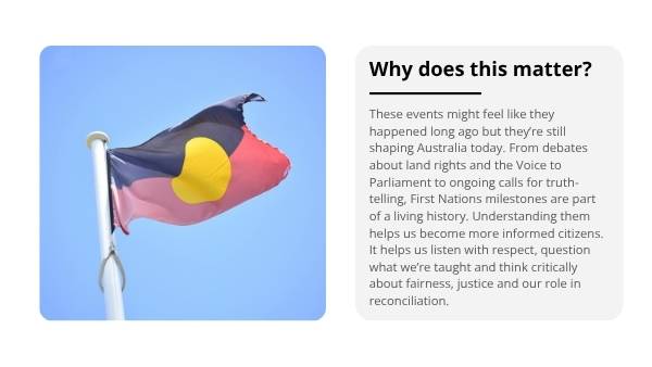 Historical First Nations Milestones In Australia Education Presentation — slide 10