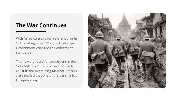 First Nations ANZACs Education Presentation — slide 9