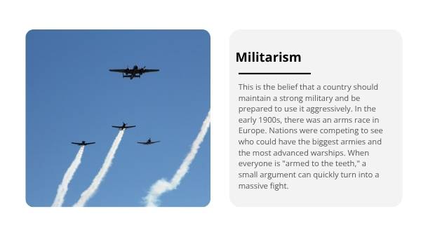 Causes of the First World War — slide 5