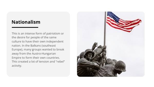 Causes of the First World War — slide 8