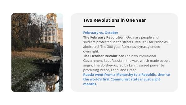 The Russian Revolution — slide 7