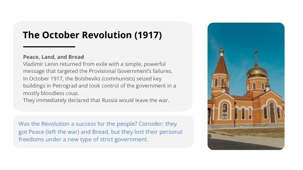 The Russian Revolution — slide 9
