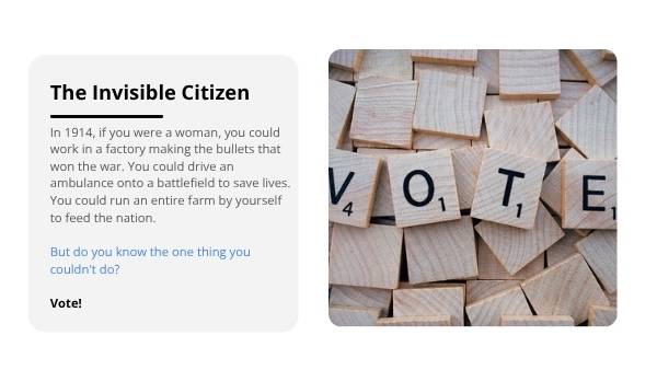 The Role of Women in the First World War — slide 3