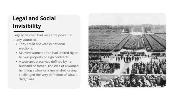 The Role of Women in the First World War — slide 5
