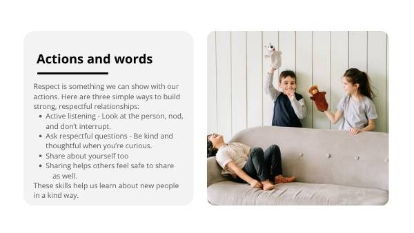 Respect and Sharing Education Presentation — slide 8