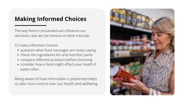 Decoding Food Choices Education Presentation — slide 6