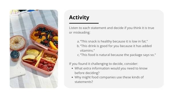 Decoding Food Choices Education Presentation — slide 7
