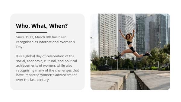What is International Women's Day? Education Presentation — slide 7