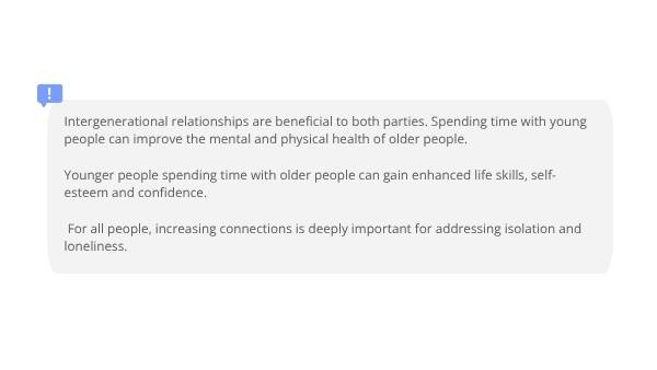 Intergenerational connections Education Presentation — slide 3