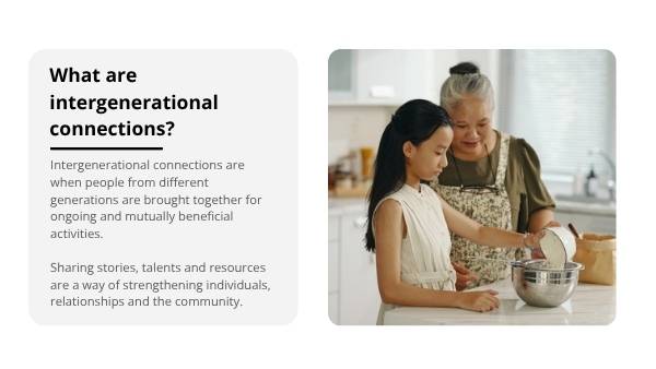 Intergenerational connections Education Presentation — slide 8