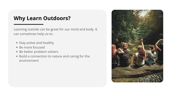 Learning Outside Then & Now — slide 6