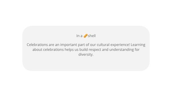 Exploring Celebrations Education Presentation — slide 3