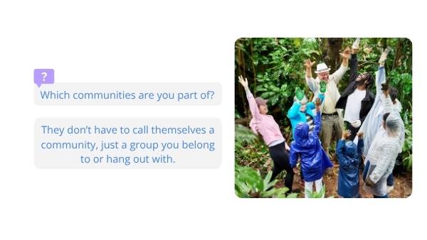 Being Part of a Community Education Presentation — slide 3