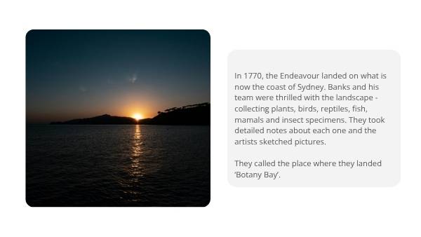 Joseph Banks and Botany Bay Education Presentation — slide 11
