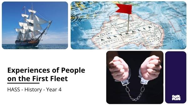 Experiences of People on the First Fleet Education presentation — slide 1