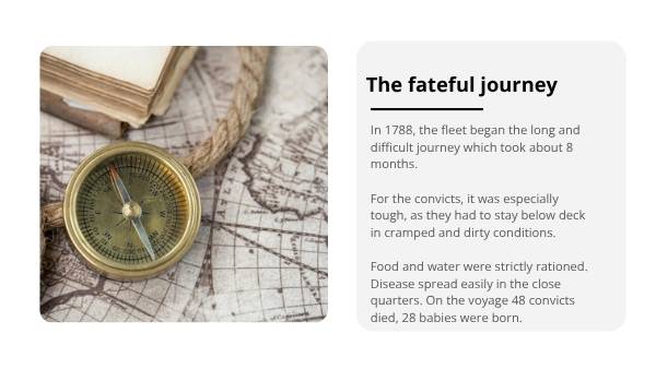 Experiences of People on the First Fleet Education presentation — slide 10