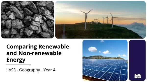 Comparing Renewable and Non-renewable Energy Education Presentation — slide 1
