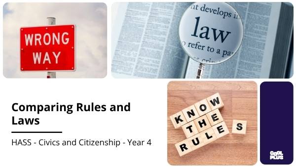 Comparing Rules and Laws Education Presentation — slide 1
