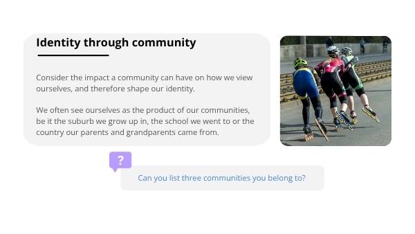 How Community Shapes Identity Education Presentation — slide 4