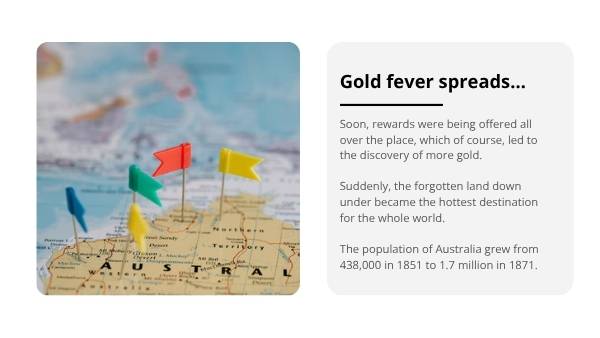 Australia's Gold Rush History Education Presentation — slide 8
