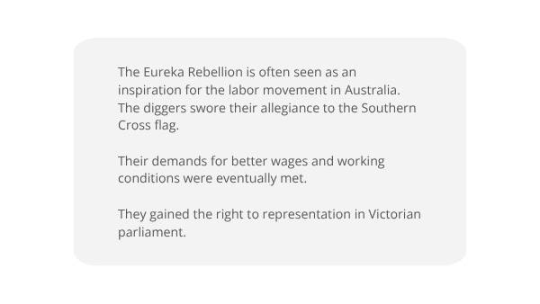 The Eureka Stockade Education Presentation — slide 11
