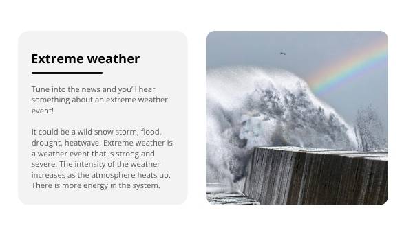 Extreme Weather Events and Climate Change Education Presentation — slide 3