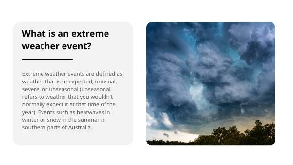 Extreme Weather Events and Climate Change Education Presentation — slide 6