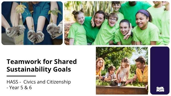 Teamwork for Shared Sustainability Goals Education Presentation — slide 1