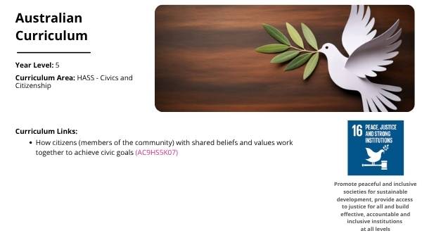 Rules, Laws and Civic Goals Education Presentation — slide 2
