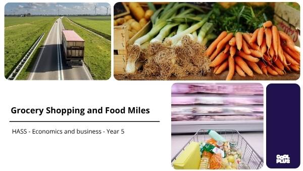 Grocery Shopping and Food Miles Education Presentation — slide 1
