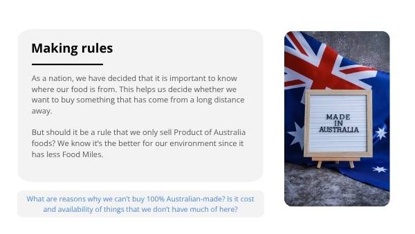 Grocery Shopping and Food Miles Education Presentation — slide 7