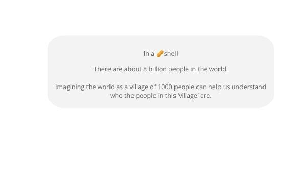 What If The World Was A Village Education Presentation — slide 3